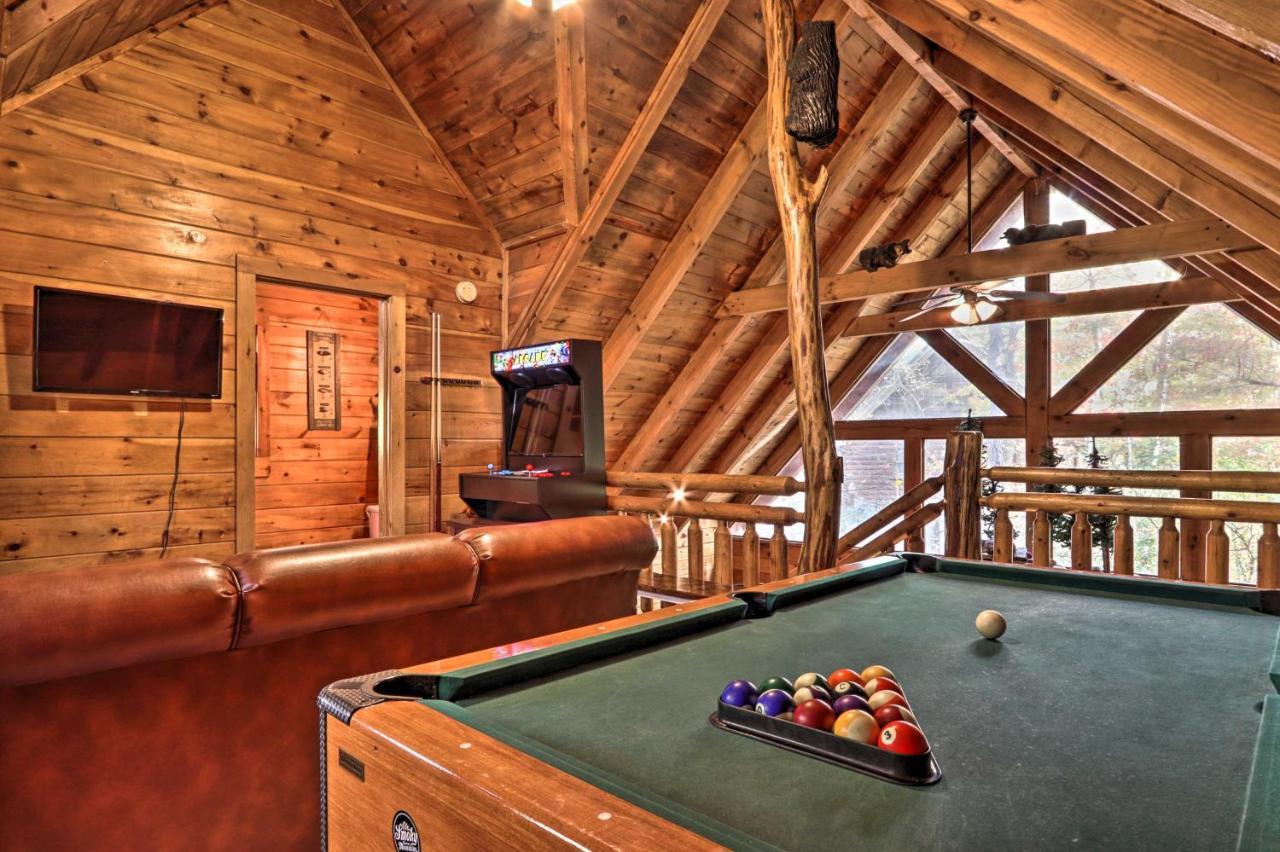 Smoky Mountain Log Cabin 7 Mi To Gatlinburg! 塞维尔维尔 外观 照片
