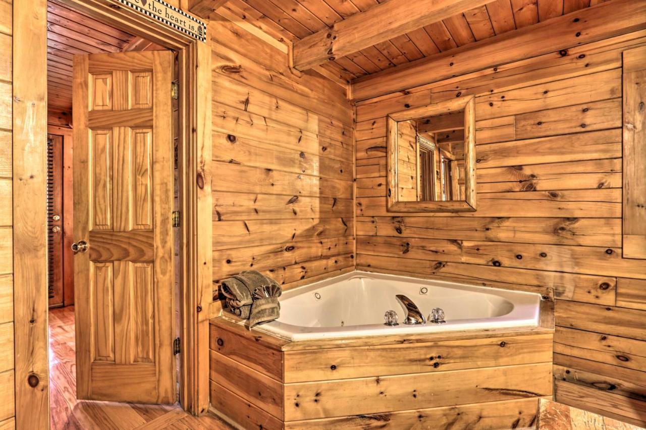Smoky Mountain Log Cabin 7 Mi To Gatlinburg! 塞维尔维尔 外观 照片